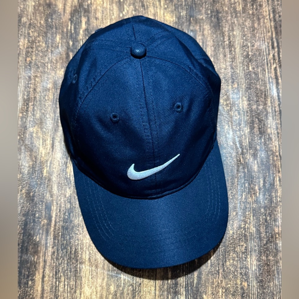 Nike Blue Navy Child Size Dri Fit Hat Baseball Cap 4-7